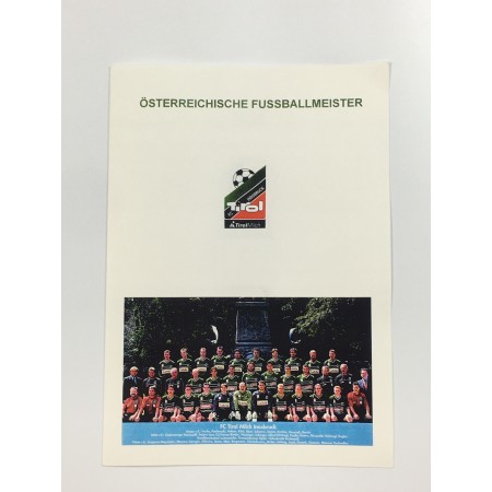 Briefmarken-Erstausgabe FC Tirol (AUT)