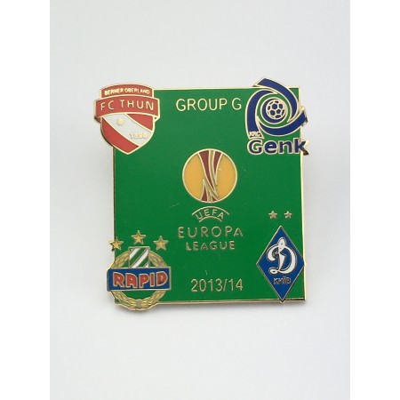 Pin Rapid Wien, FC Thun, KRC Genk, Dynamo Kiew, grün