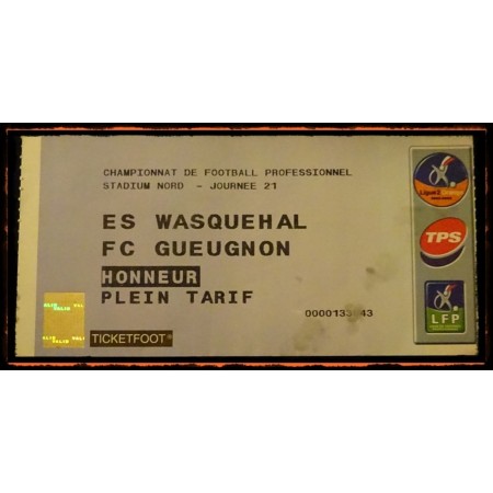 Ticket ES Wasquehal - FC Gueugnon, 2008