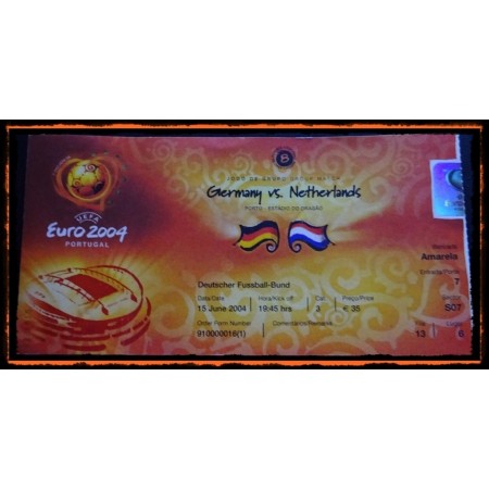 Ticket Deutschland -  Niederlande, 2004