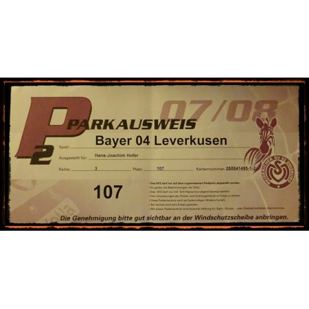 Ticket MSV Duisburg - Bayer Leverkusen