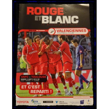 Programm Valenciennes FC (FRA) - Toulouse (FRA), 2008/09