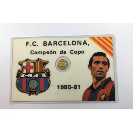 Karte & Münze FC Barcelona, 1980/1981