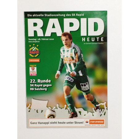 Programm Rapid Wien - FC RB Salzburg (AUT), 2010