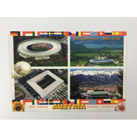 Stadionpostkarte Innsbruck, Klagenfurt, Salzburg, Wien