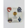 Pin Rapid Wien, FC Thun, KRC Genk, Dynamo Kiew, weiss