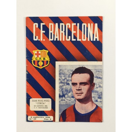 Programm FC Barcelona - Austria Wien, 1955