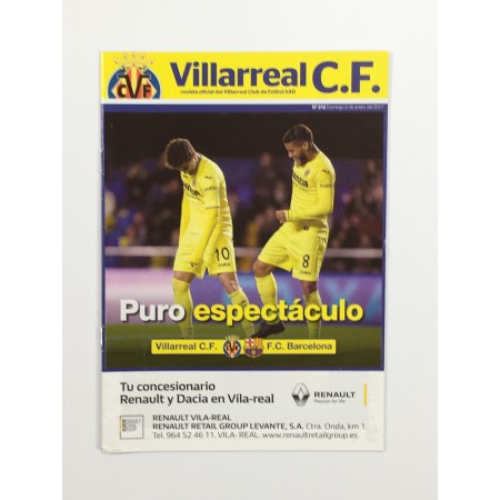 Programm FC Villarreal (ESP) - FC Barcelona (ESP), 2017