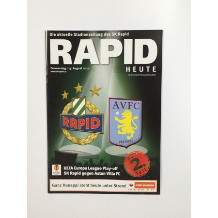 Programm Rapid Wien (AUT) - Aston Villa (ENG), Part 2