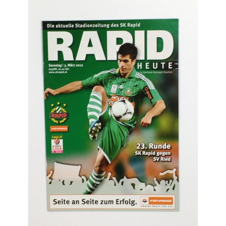 Programm Rapid Wien (AUT) - SV Ried (AUT), 2012