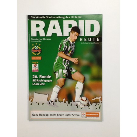 Programm Rapid Wien (AUT) - LASK Linz (AUT), 2011