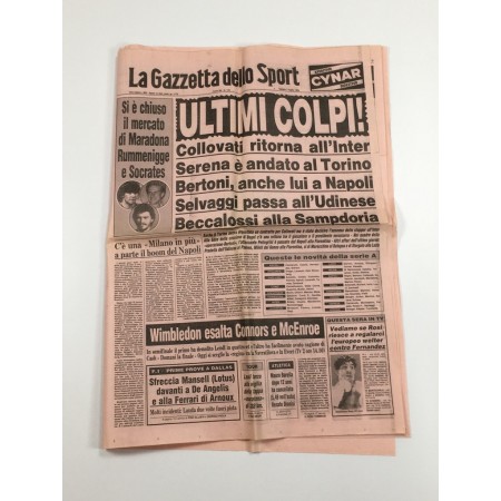 Zeitschrift La Gazzetta dello Sport von 1984