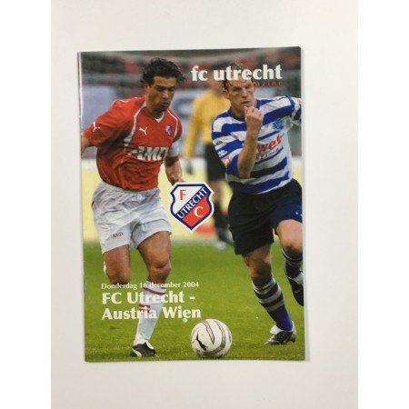 Programm FC Utrecht - Austria Wien, 2004