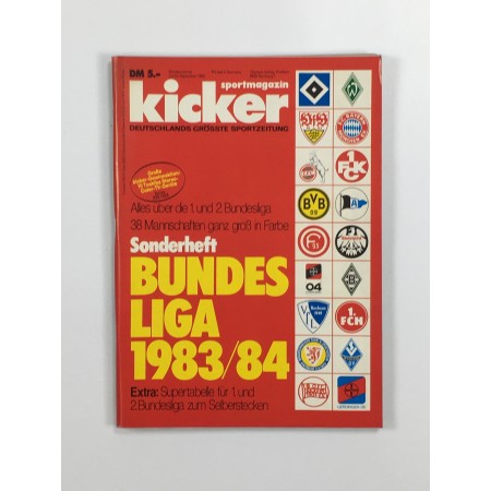 Sonderheft kicker Bundesliga 1983/1984