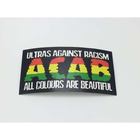 Aufkleber/Sticker A.C.A.B., ACAB, all colours are beautiful, klein