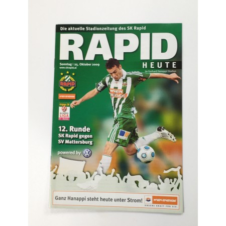 Programm Rapid Wien - SV Mattersburg, 2009