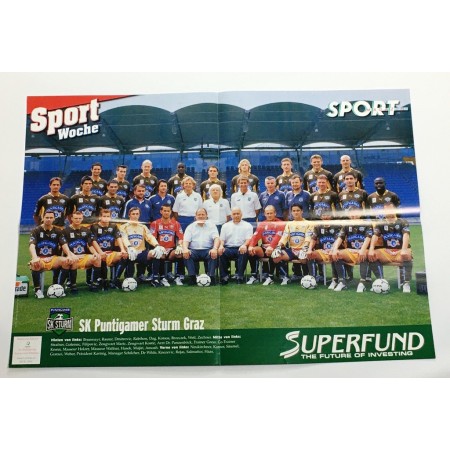 Mannschaftsposter Austria Salzburg & Sturm Graz, 2003
