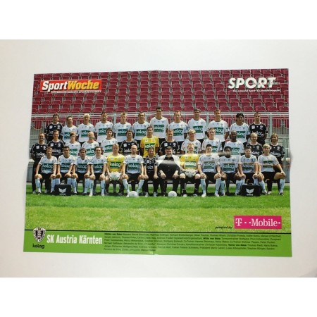 Mannschaftsposter Austria Kärnten & SCR Altach, 2008
