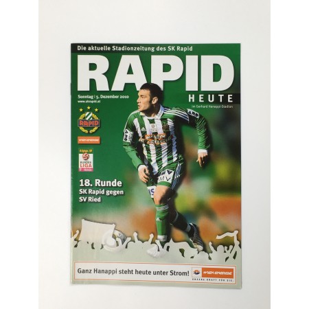 Programm Rapid Wien - SV Ried, 2010