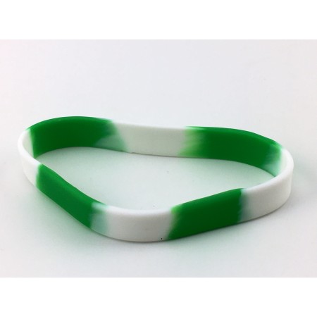 Silikon-Armband in grün-weiss (Rapid Wien, Wattens)