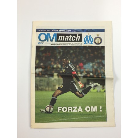 Programm Olympique Marseille - Inter Mailand, 2012