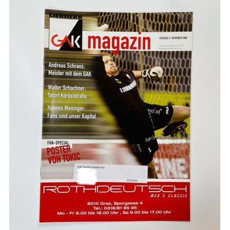 Vereinsmagazin GAK, 2003
