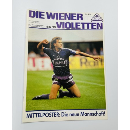 Vereinsmagazin Austria Wien, Nr. 3/1989, Zsak