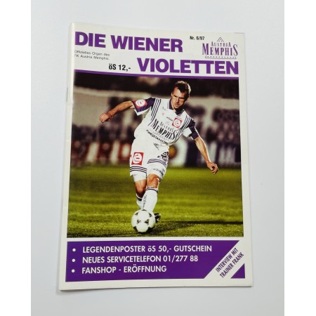 Vereinsmagazin Austria Wien, Nr. 6/1997, Pfeffer