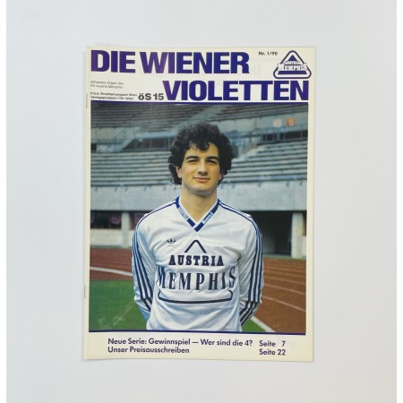 Vereinsmagazin Austria Wien, Nr. 1/1990