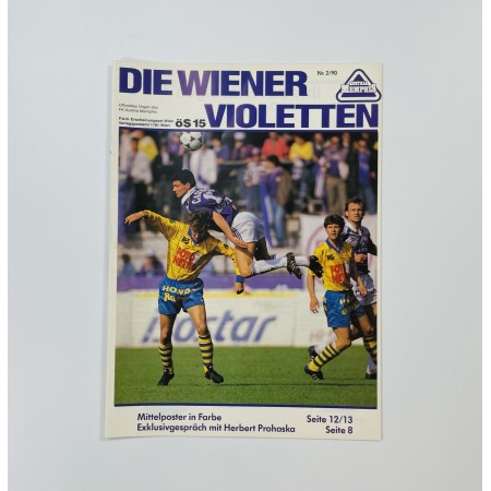 Vereinsmagazin Austria Wien, Nr. 2/1990