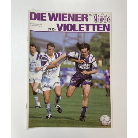 Vereinsmagazin Austria Wien, Nr. 4/1993, Zsak