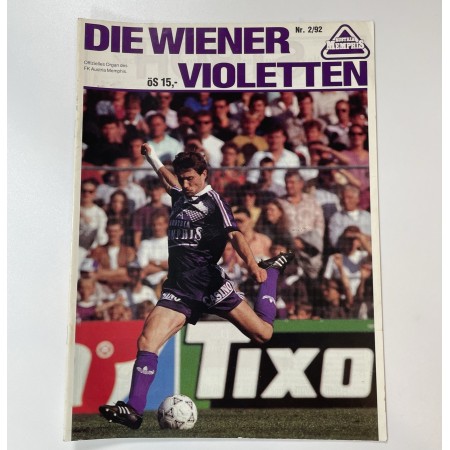 Vereinsmagazin Austria Wien, Nr. 2/1992