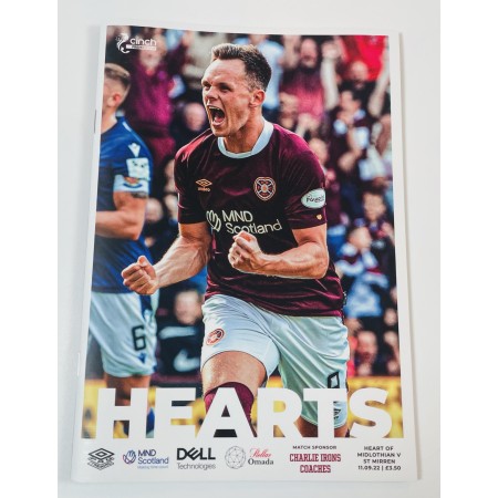 Programm Hearts of Midlothian - St. Mirren, 2022