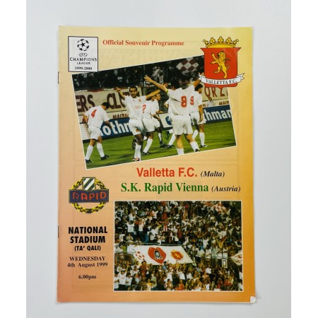 Programm Valletta FC (MLT) - Rapid Wien (AUT), 1999