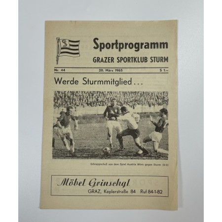 Sportprogramm Grazer Sportklub Sturm Graz, Nr. 44