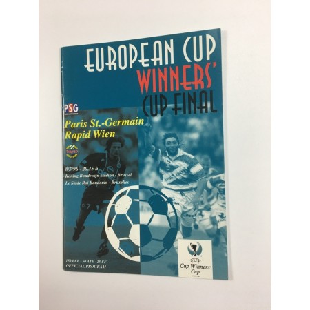 Programm & Teamsheet Paris Saint Germain (FRA) - Rapid Wien (AUT), 1996