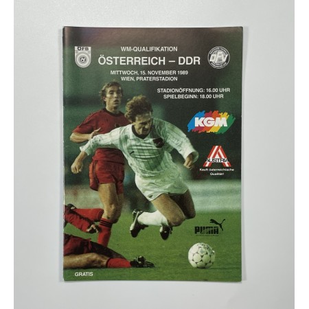 Programm Österreich - DDR/Deutschland, 1989