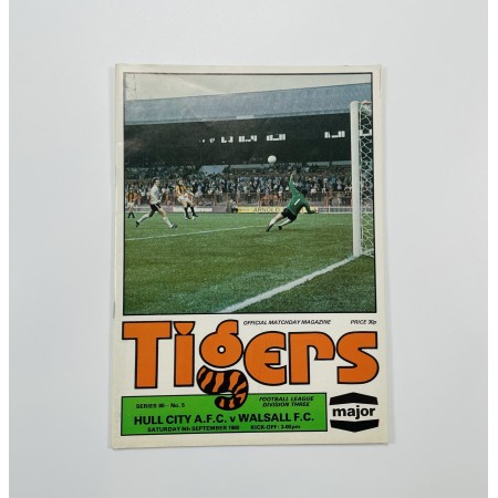Programm Hull City (ENG) - Walsall FC (ENG), 1980