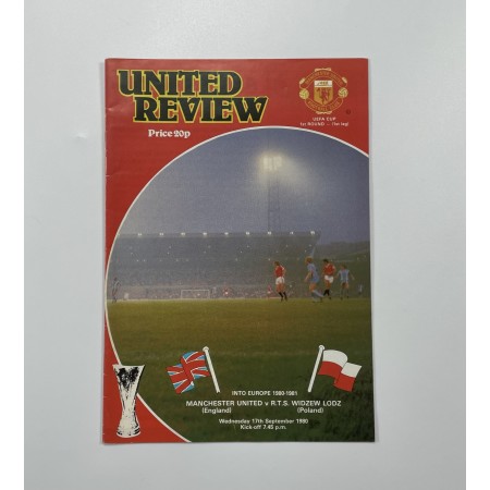 Programm Manchester United (ENG) - Widzew Łódź (POL), 1980