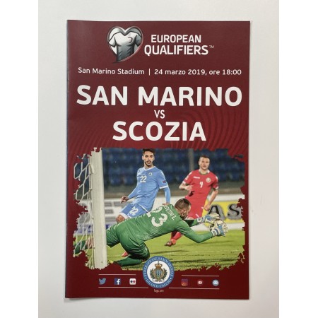Programm San Marino - Schottland, 2019