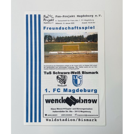 Programm TuS Schwarz-Weiß Bismark (GER) - 1. FC Magdeburg (GER), 2005