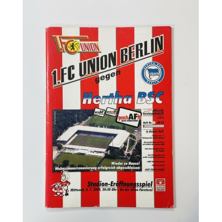Programm 1. FC Union Berlin (GER) - Hertha BSC Berlin (GER), 2009
