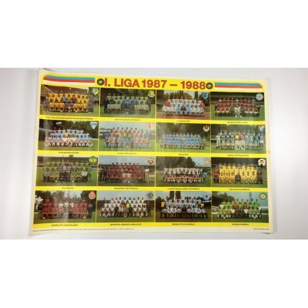 Poster 1. Liga Tschechoslowakei, 1987/1988