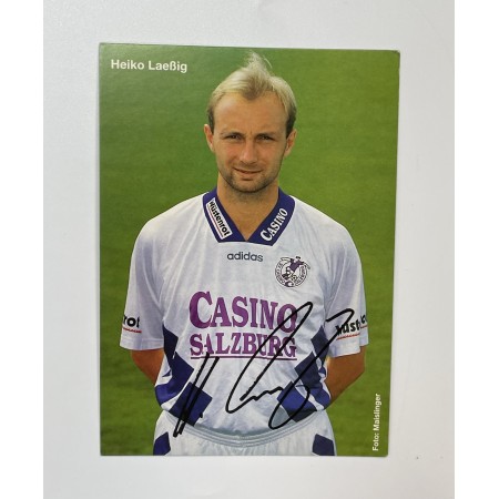 Autogrammkarte Heiko Lässig, Austria Salzburg