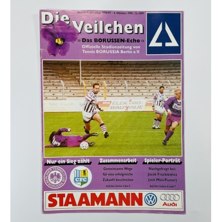 Programm Tennis Borussia Berlin - Chemnitzer FC, 1996