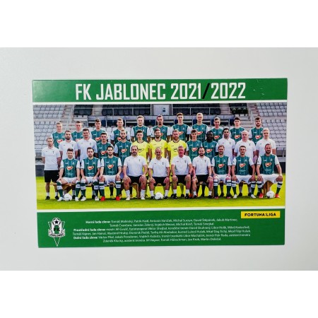 Mannschaftskarte FK Jablonec (CZE)