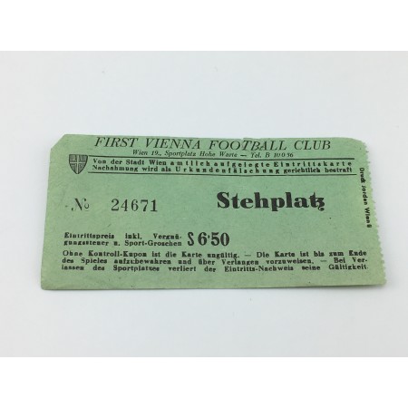 Ticket First Vienna FC (AUT), Stehplatz