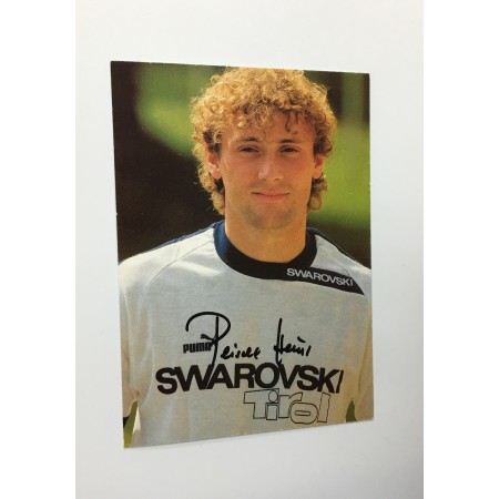 Autogrammkarte Heinz Peischl, FC Swarovski Tirol