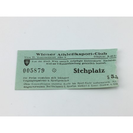 Ticket WAC, Wiener Athletiksportclub (AUT)