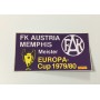 Aufkleber/Sticker Austria Wien, Europacup 1979/1980